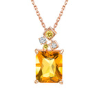 Collier en cristal naturel Abondance ensoleillée
