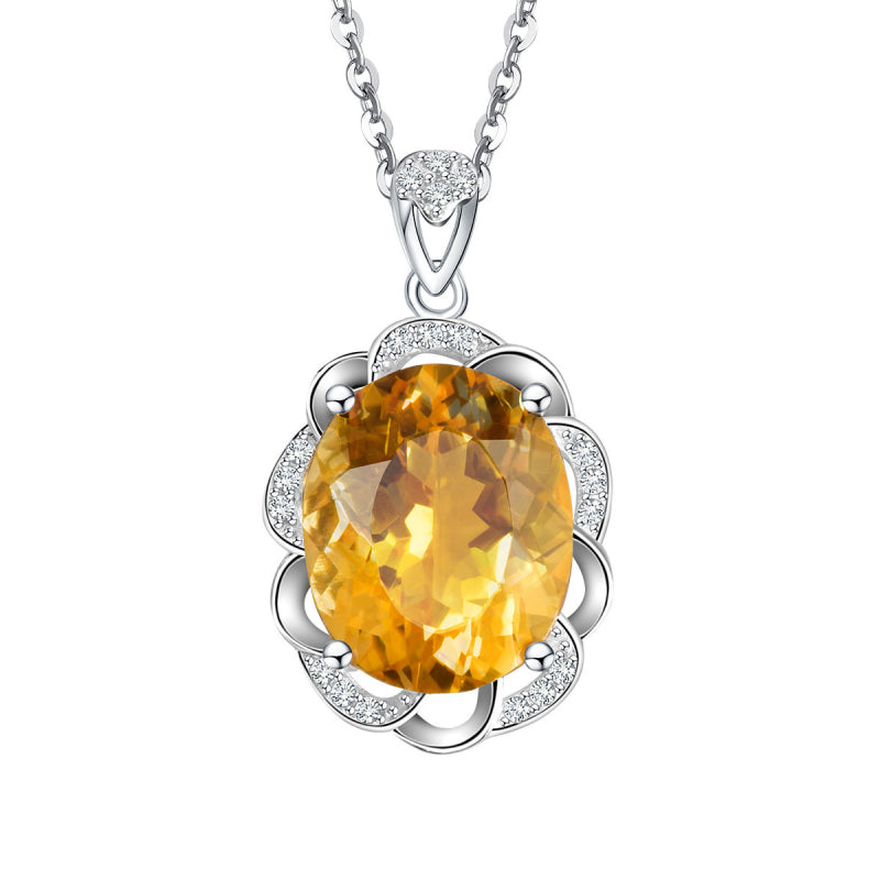 Collier en cristal naturel « Murmure de fleur »