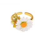 Bague Marguerite Naturaliste Printanière - Bague Innocence