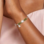 Bracelet Lotus Lumière Intérieure en Jade Naturel du Hetian