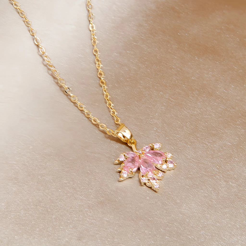 Rose Quartz Necklace Earrings Ring Jewelry Set - Embrace Self‑Love Energy