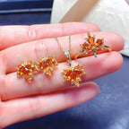 Collier Cœur Étincelant en Cristal Naturel