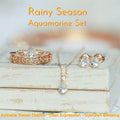 Coffret cadeau aigue-marine saison des pluies – Active le chakra de la gorge, Expression claire, Bénédiction du gardien
