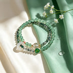 Bracelet de cinabre naturel Renouveau Lotus Rouge