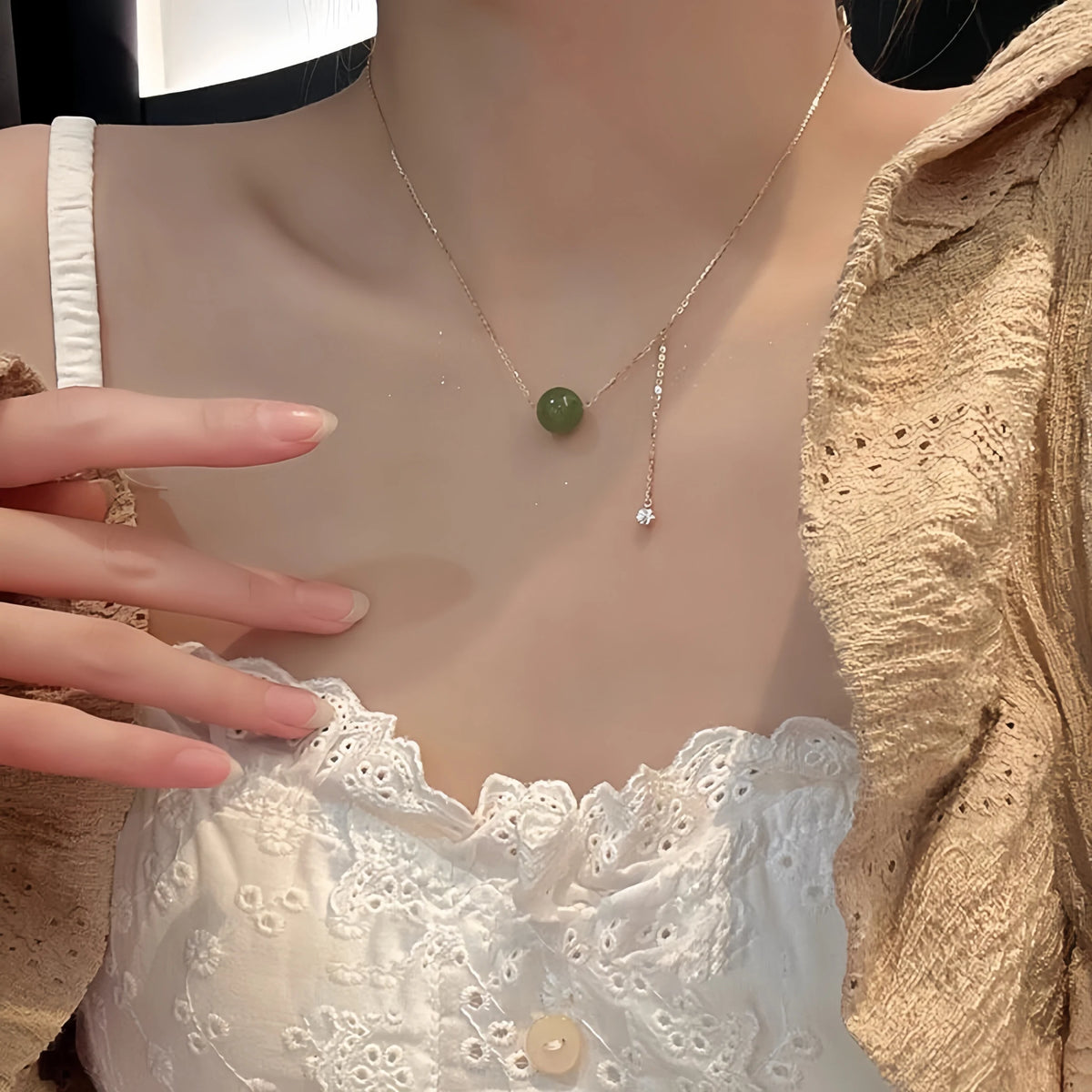 Collier à ajustement facile en quartz clair - Pureté intérieure et expression claire