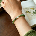 Natural Hetian Jade Bracelet - Pure Aura White Jade Accent Piece