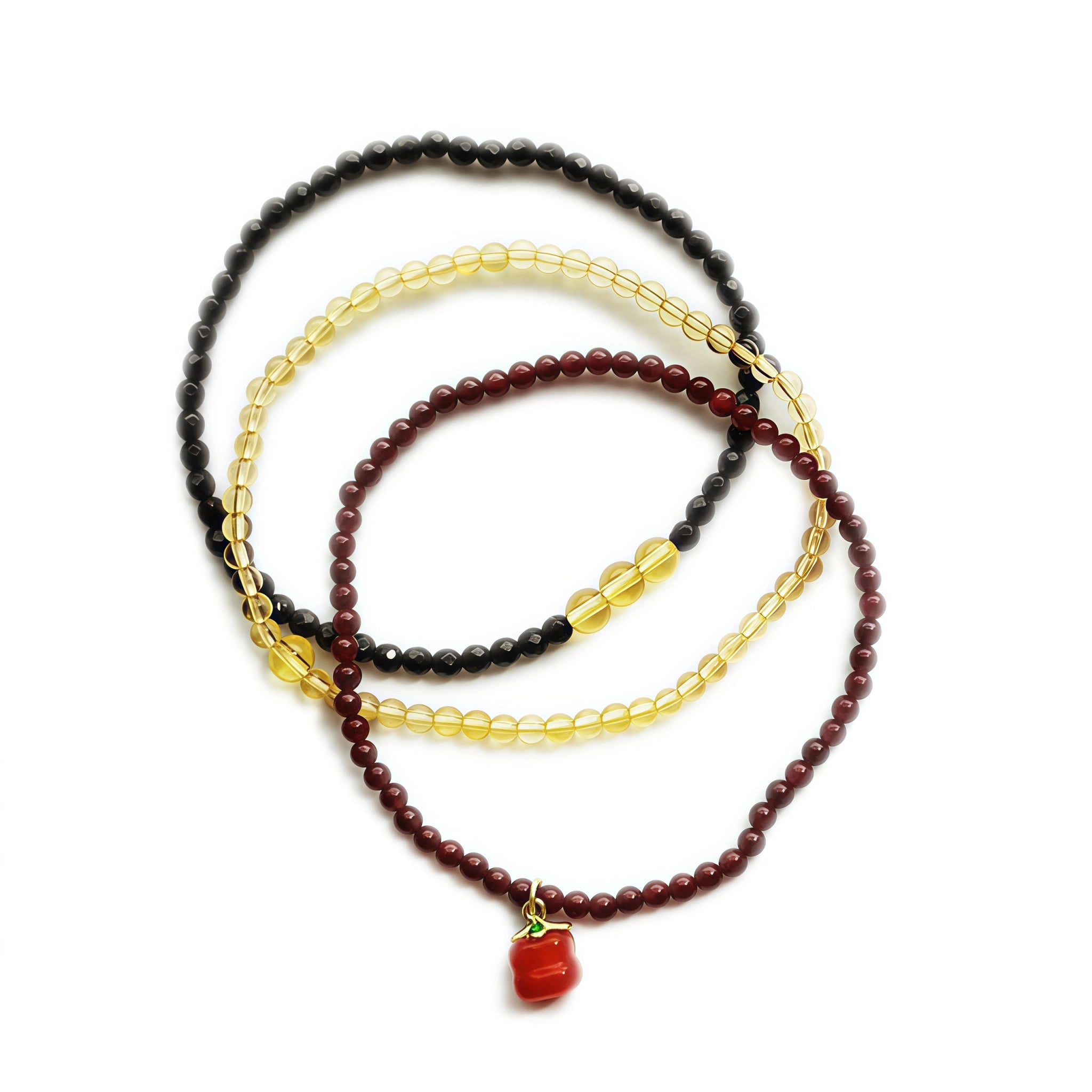 Collier en cristal naturel couronne vintage