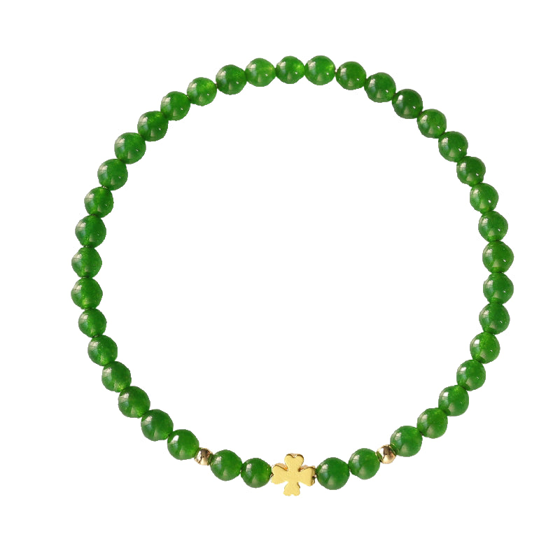 Natural Hetian Jade Lucky Clover/Pearl/Butterfly Bracelets - New Beginnings