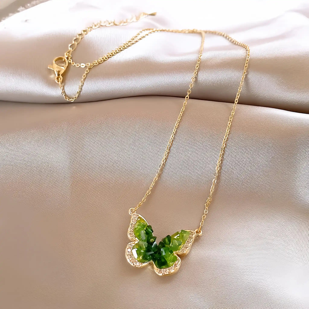 Collier Sakura en jade Hetian