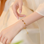 Bracelet triple chance en cristal naturel