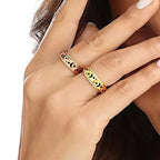 Bague en améthyste naturelle irrégulière – Calme l'esprit, approfondit l'intuition, attire la paix