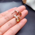 Collier en cristal de quartz clair Pendentif facetté irrégulier