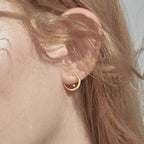 Detachable Star & Moon Necklace Earring Set - Steady Fortune and Smooth Life
