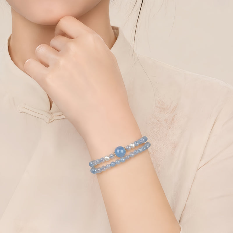 Bracelet aigue-marine Mana Bar