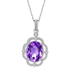 Collier en cristal naturel Violet Hush