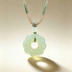 Lotus Dew Natural Hetian Jade Necklace