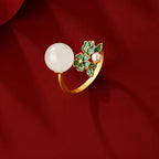 Collier Sakura en jade Hetian