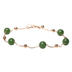 Star‑Scattered Hetian Jade Necklace & Bracelet Set