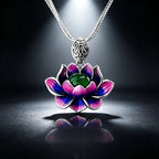 Hetian Jade Lotus S925 Necklace - Healing Energy, Peaceful Fortune