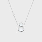 Collier Fortune Gourde en Quartz Clair