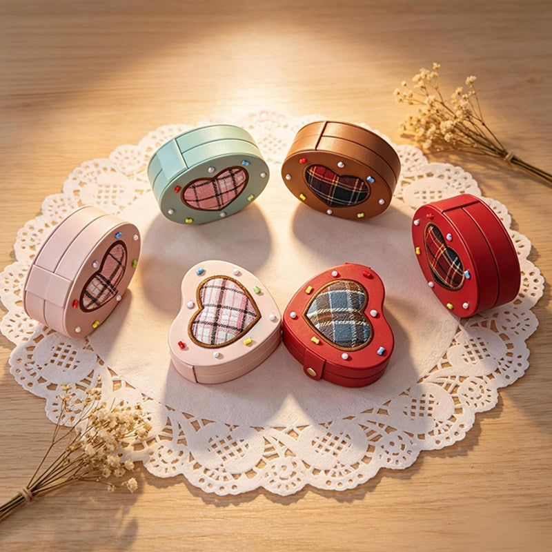 Cake‑Style Heart/Oval Jewelry Box