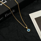 Evil Eye Sterling Silver Necklace - classic protective talisman