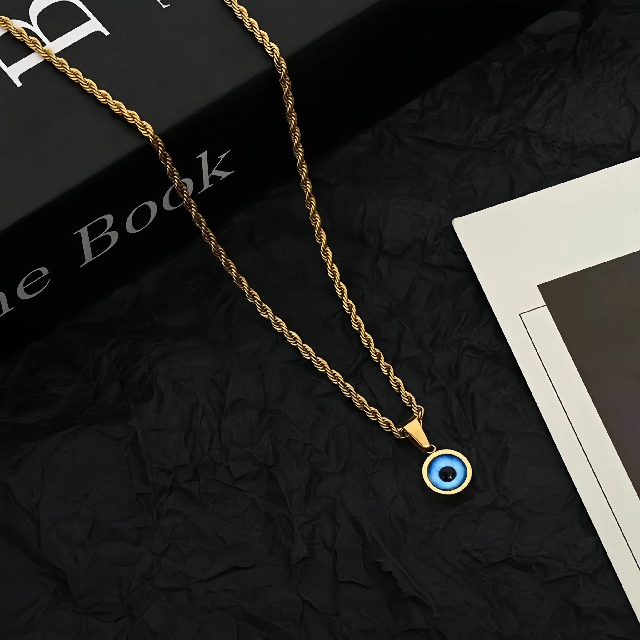 Evil Eye Sterling Silver Necklace - classic protective talisman