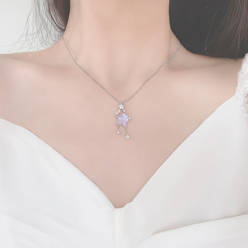 Collier de jade Hetian naturel éclat lunaire