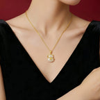 Collier à ajustement facile en quartz clair - Pureté intérieure et expression claire