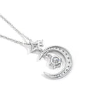 Collier Aura de Lune et Étoile
