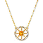 Abundance Compass Natural Citrine Necklace/Bracelet Set - Wealth & Opportunity