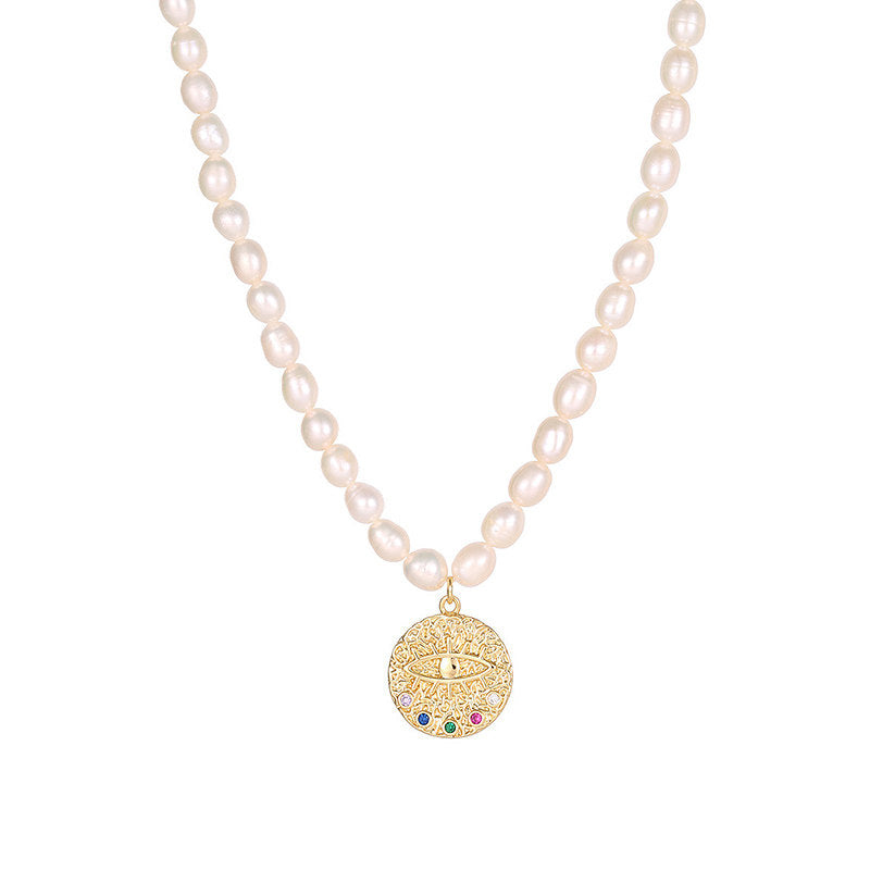 Collier Perle Œil Turc Intemporel