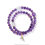 Bracelet « Muguet » en Améthyste naturelle – Sagesse ouverte, Attire les bienfaiteurs