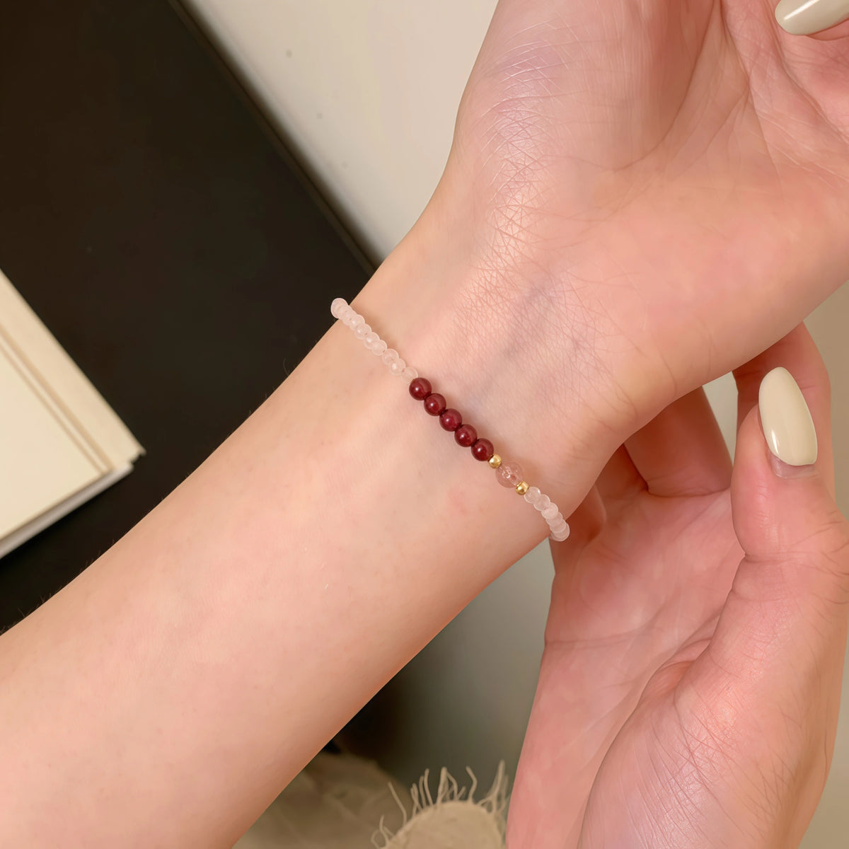 Dainty Natural Crystal Stack Bracelets - Self-Love And Magnetism