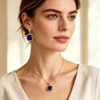 Collier en cristal de quartz clair Pendentif facetté irrégulier
