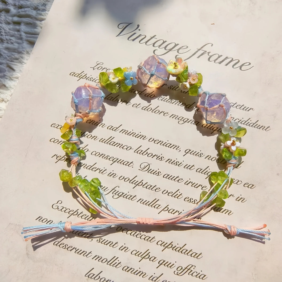 Amethyst Braided Bracelet - For Peaceful Energy