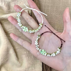 Bracelet tressé floral fait main