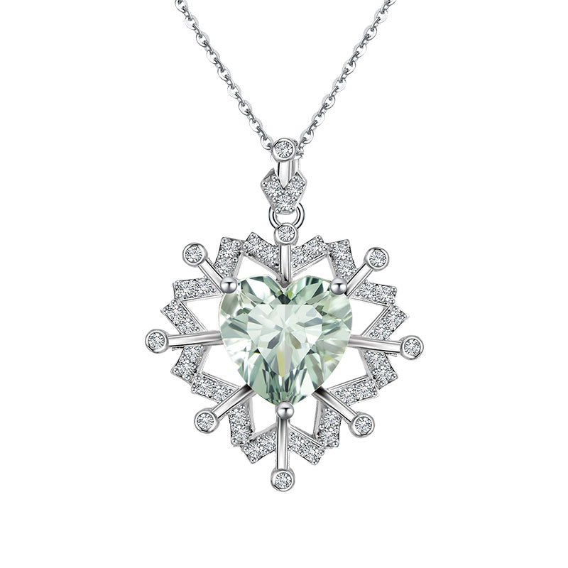 Ethereal Frost Natural Crystal Necklace — Boost Prosperity & New Opportunities