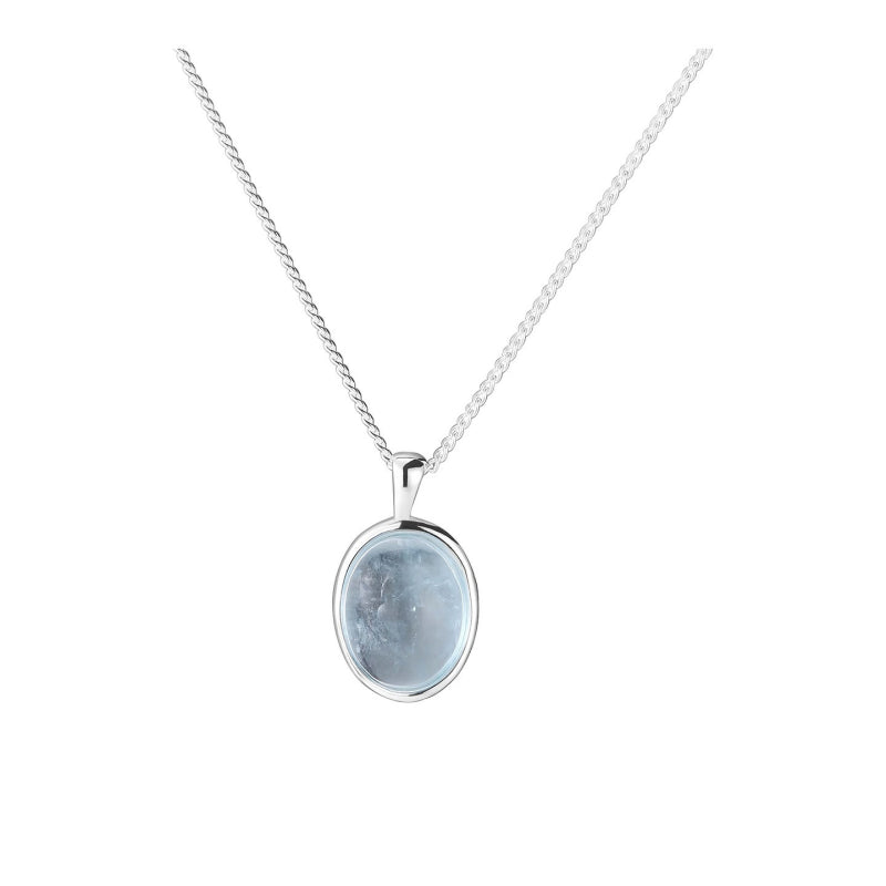 Natural Aquamarine Necklace - Eternal Peace, Inner Courage