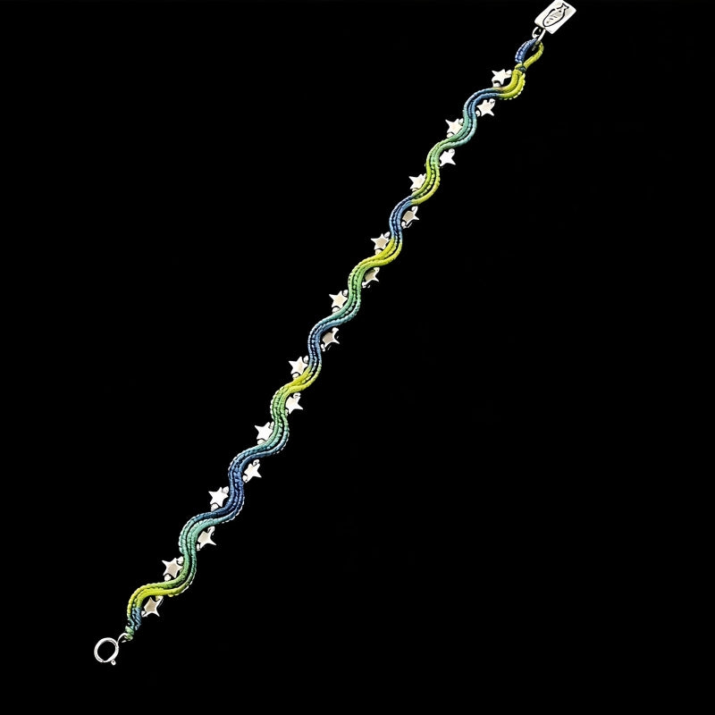Wave Lucky Star Woven Bracelet - Freedom and Healing