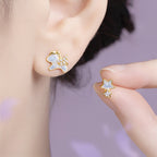Boucles d'oreilles bouclier de veille
