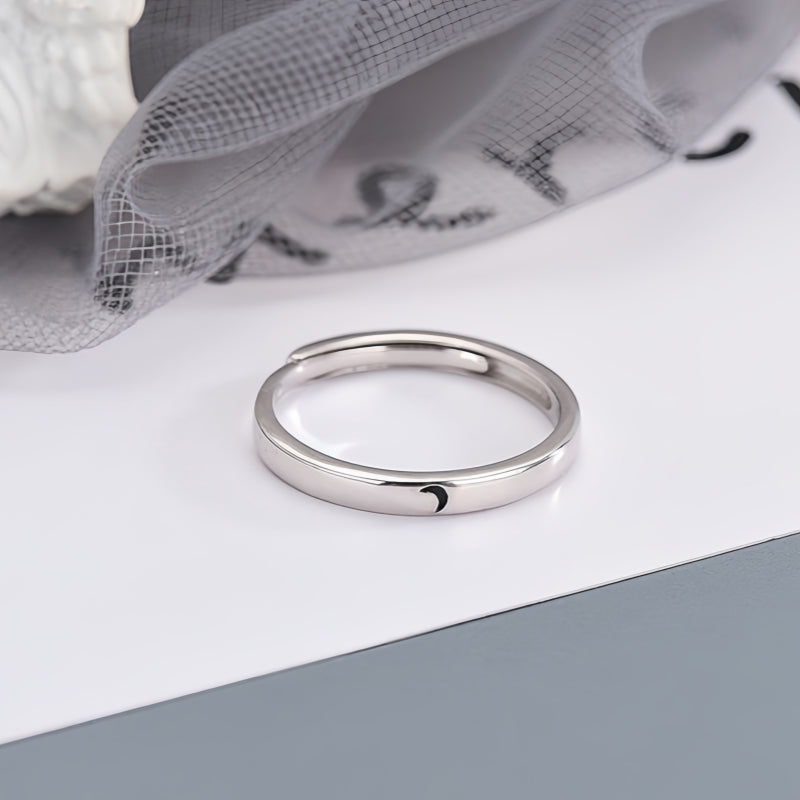 Sun and Moon Stay Together Couple Ring