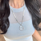 Collier Renard à Neuf Queues en Quartz Clair – Sagesse, Protection, Abondance