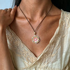 Collier Lotus Rose Porte-Bonheur