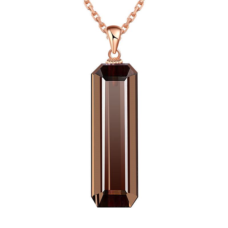Collier en cristal naturel amour éternel