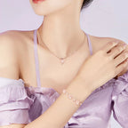 Lucky Four‑Leaf Clover Necklace/Bracelet/Earrings Set - Conveying Romance