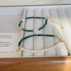 Collier en cristal naturel couronne vintage