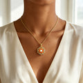 S925 Color Enamel Lotus Neclace – Blessed by Gentle Lotus