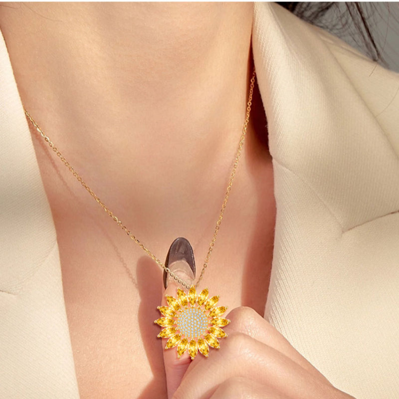 The Smile of Sunflower Natural Citrine Necklace - Abundance & Prosperity
