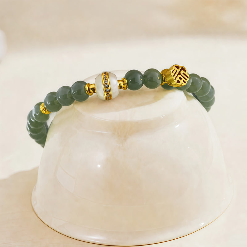Bracelet Noble Cheval en Jade de Hetian